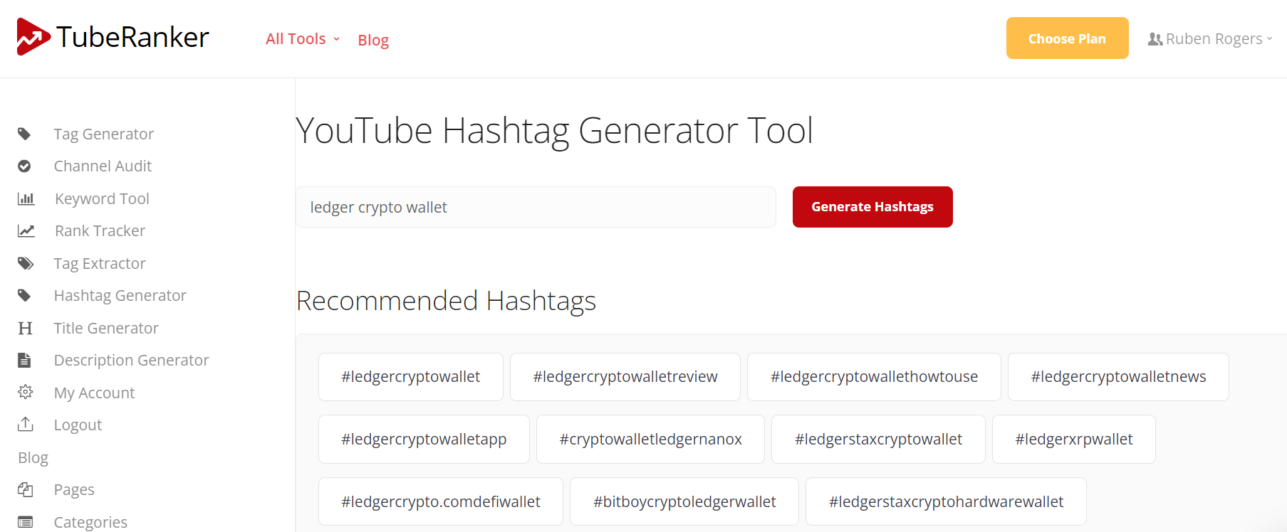 youtube hashtag generator